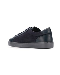 dunkelblaue Wildleder niedrige Sneakers von Canali