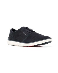 dunkelblaue Wildleder niedrige Sneakers von Tommy Hilfiger