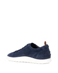 dunkelblaue Wildleder niedrige Sneakers von Tod's