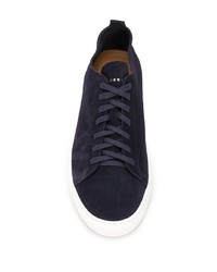 dunkelblaue Wildleder niedrige Sneakers von Henderson Baracco