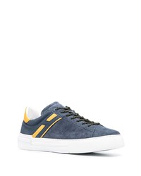 dunkelblaue Wildleder niedrige Sneakers von Hogan