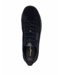 dunkelblaue Wildleder niedrige Sneakers von Gianvito Rossi