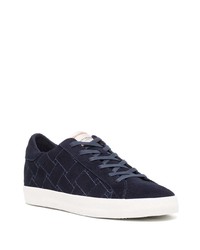 dunkelblaue Wildleder niedrige Sneakers von Kurt Geiger London