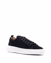 dunkelblaue Wildleder niedrige Sneakers von Manuel Ritz