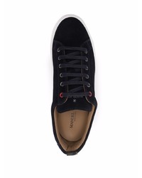 dunkelblaue Wildleder niedrige Sneakers von Manuel Ritz