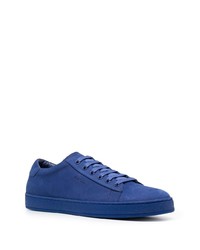 dunkelblaue Wildleder niedrige Sneakers von Paul Smith