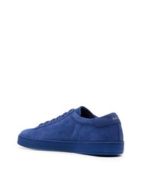 dunkelblaue Wildleder niedrige Sneakers von Paul Smith