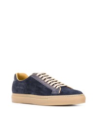 dunkelblaue Wildleder niedrige Sneakers von Scarosso