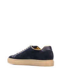 dunkelblaue Wildleder niedrige Sneakers von Scarosso