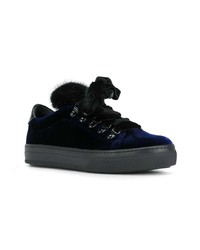 dunkelblaue Wildleder niedrige Sneakers von Tod's