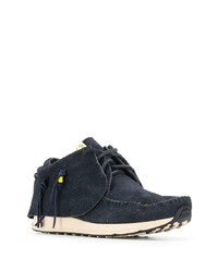 dunkelblaue Wildleder niedrige Sneakers von VISVIM