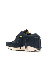 dunkelblaue Wildleder niedrige Sneakers von VISVIM