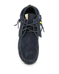 dunkelblaue Wildleder niedrige Sneakers von VISVIM