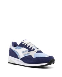 dunkelblaue Wildleder niedrige Sneakers von Diadora