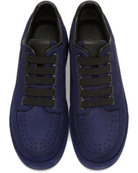 dunkelblaue Wildleder niedrige Sneakers von 3.1 Phillip Lim