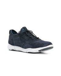 dunkelblaue Wildleder niedrige Sneakers von Geox