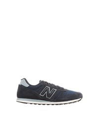 dunkelblaue Wildleder niedrige Sneakers von New Balance