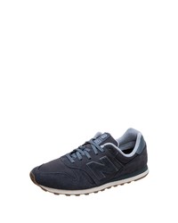 dunkelblaue Wildleder niedrige Sneakers von New Balance