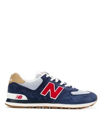 dunkelblaue Wildleder niedrige Sneakers von New Balance