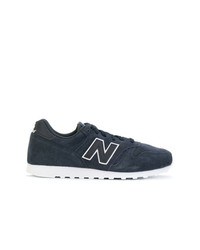 dunkelblaue Wildleder niedrige Sneakers von New Balance