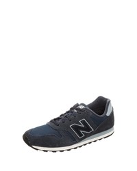 dunkelblaue Wildleder niedrige Sneakers von New Balance