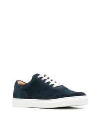 dunkelblaue Wildleder niedrige Sneakers von Harrys Of London