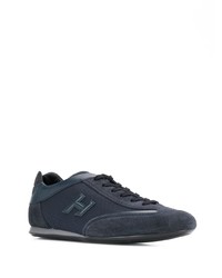 dunkelblaue Wildleder niedrige Sneakers von Hogan