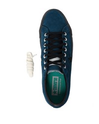 dunkelblaue Wildleder niedrige Sneakers von Converse