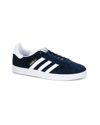 dunkelblaue Wildleder niedrige Sneakers von adidas