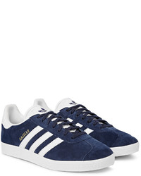 dunkelblaue Wildleder niedrige Sneakers von adidas