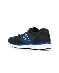 dunkelblaue Wildleder niedrige Sneakers von Hogan