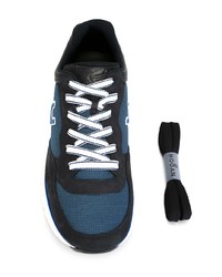 dunkelblaue Wildleder niedrige Sneakers von Hogan