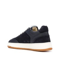 dunkelblaue Wildleder niedrige Sneakers von Etq.