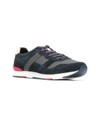 dunkelblaue Wildleder niedrige Sneakers von Tommy Hilfiger