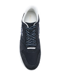 dunkelblaue Wildleder niedrige Sneakers von Hogan