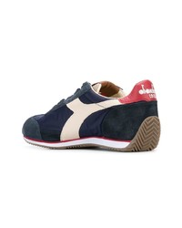 dunkelblaue Wildleder niedrige Sneakers von Diadora