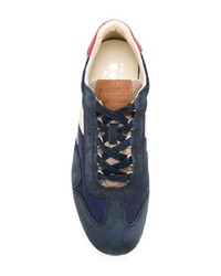 dunkelblaue Wildleder niedrige Sneakers von Diadora