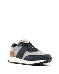 dunkelblaue Wildleder niedrige Sneakers von Tod's