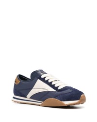 dunkelblaue Wildleder niedrige Sneakers von Bally