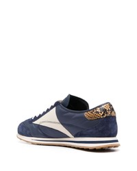 dunkelblaue Wildleder niedrige Sneakers von Bally