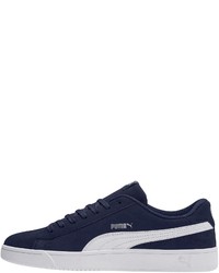 dunkelblaue Wildleder niedrige Sneakers von Puma