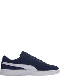 dunkelblaue Wildleder niedrige Sneakers von Puma