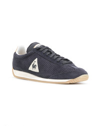 dunkelblaue Wildleder niedrige Sneakers von Le Coq Sportif