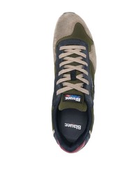 dunkelblaue Wildleder niedrige Sneakers von Blauer