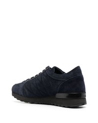 dunkelblaue Wildleder niedrige Sneakers von Baldinini