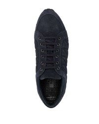 dunkelblaue Wildleder niedrige Sneakers von Baldinini