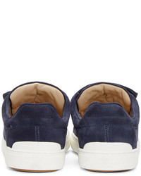 dunkelblaue Wildleder niedrige Sneakers von Rag & Bone