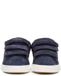 dunkelblaue Wildleder niedrige Sneakers von Rag & Bone