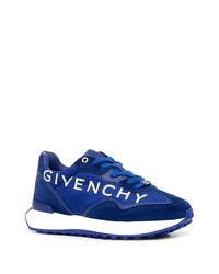 dunkelblaue Wildleder niedrige Sneakers von Givenchy