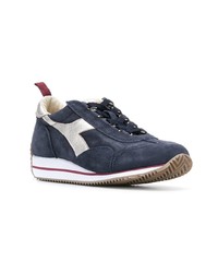 dunkelblaue Wildleder niedrige Sneakers von Diadora